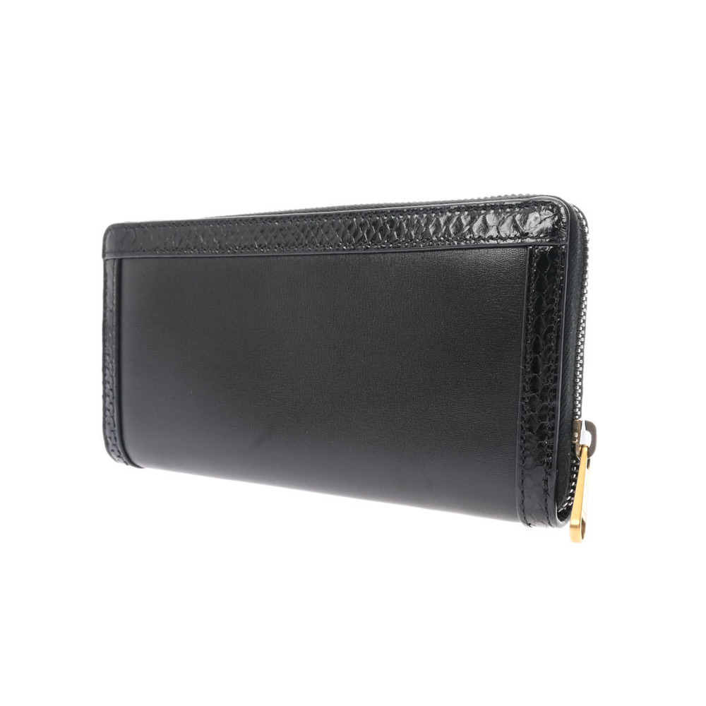 Gucci Zip Around Wallet Black Python Leather Long - image 2